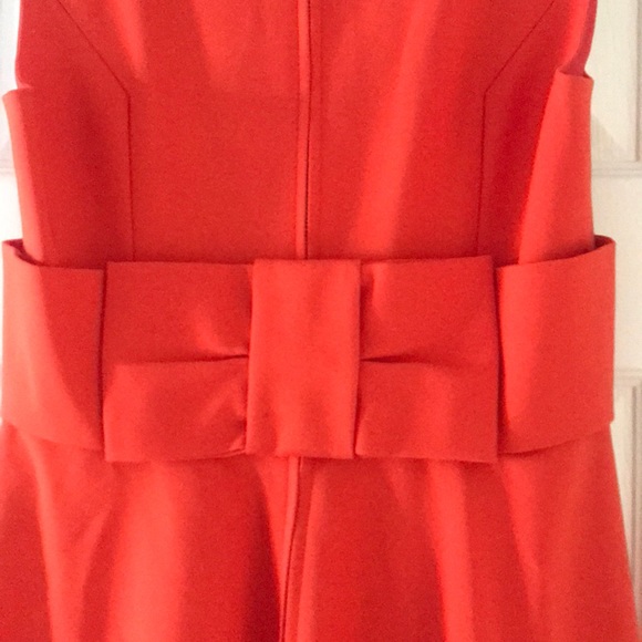 Kate Spade New York orange dress w/bow in back S 4 - Picture 2 of 6